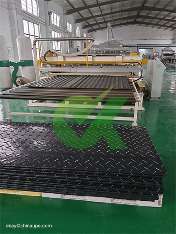 Double-sided pattern temporary road mats 22 in for soft ground